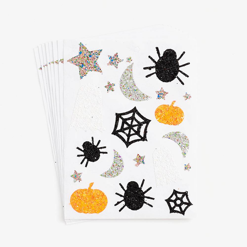 Halloween Glitter Sticker Sheets