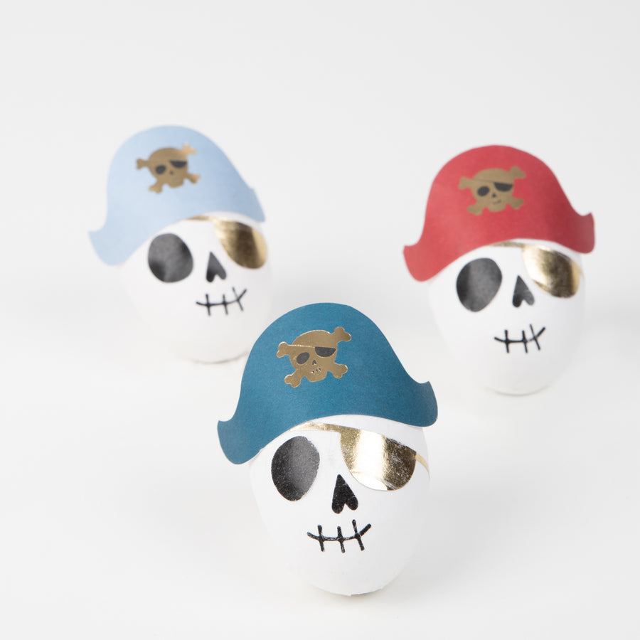 Pirate Skulls Surprise Balls x3