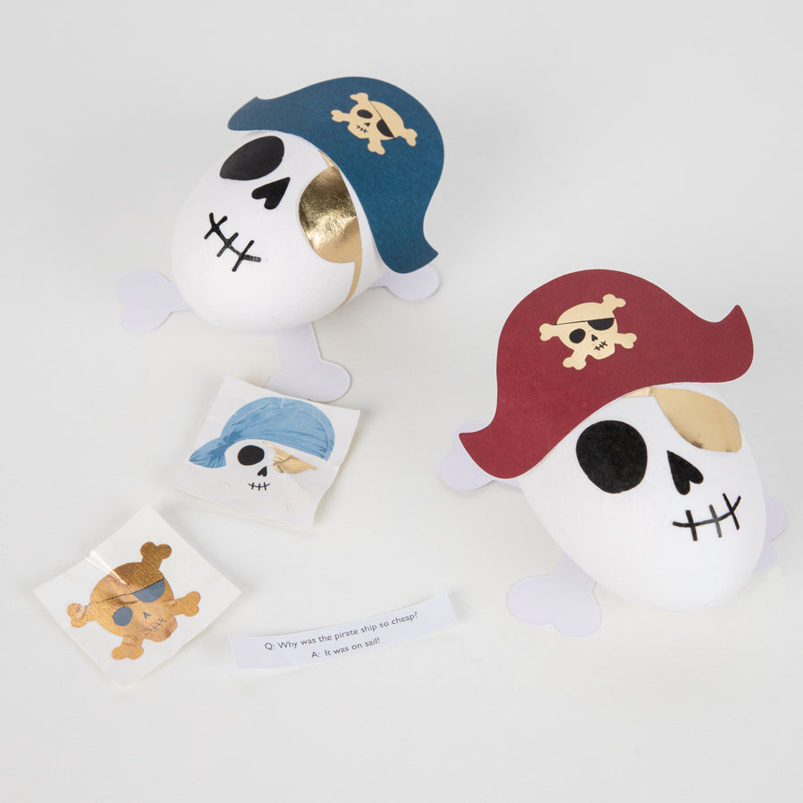 Pirate Skulls Surprise Balls x3