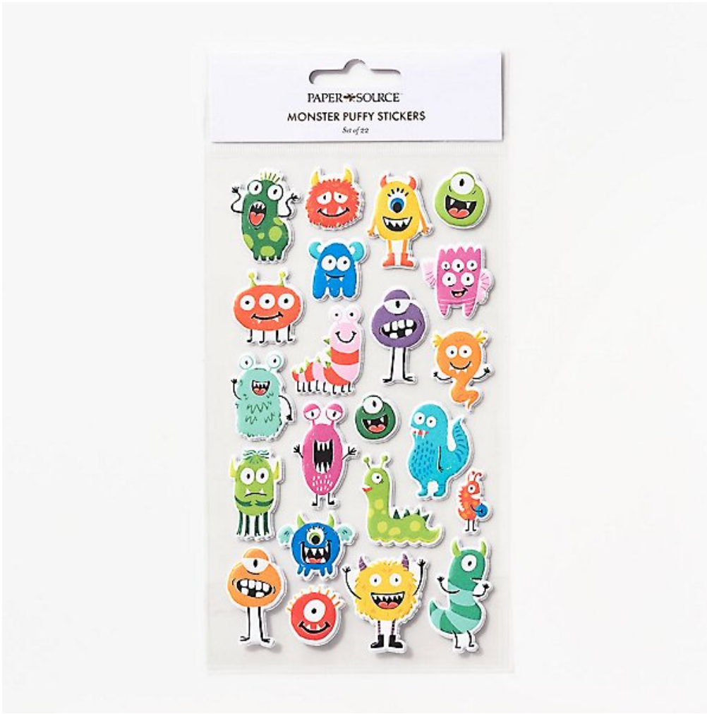 Puffy Monster Stickers