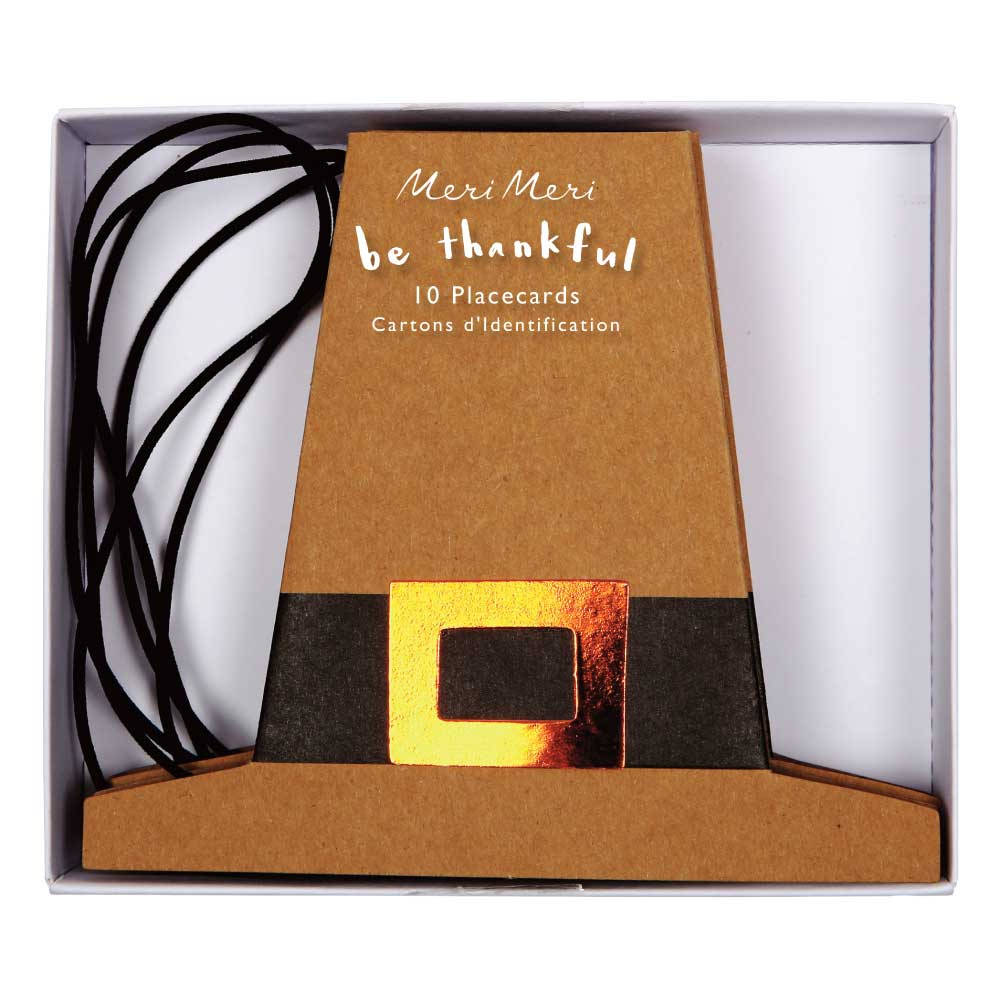 Pilgrim Hat Thanksgiving Place Cards