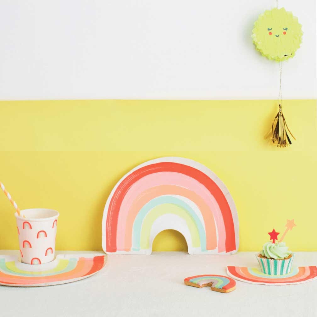 Pastel Rainbow Party Plates