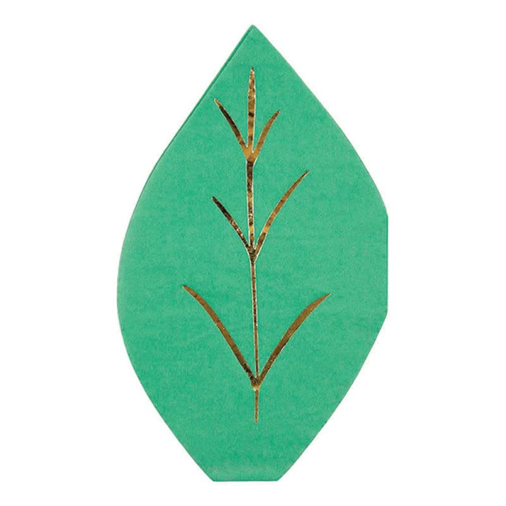 Meri Meri green leaf napkins