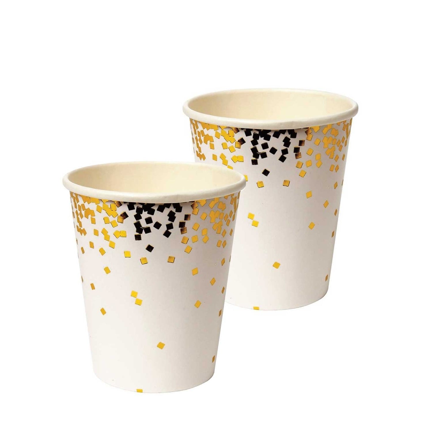 Gold Confetti Paper Cups