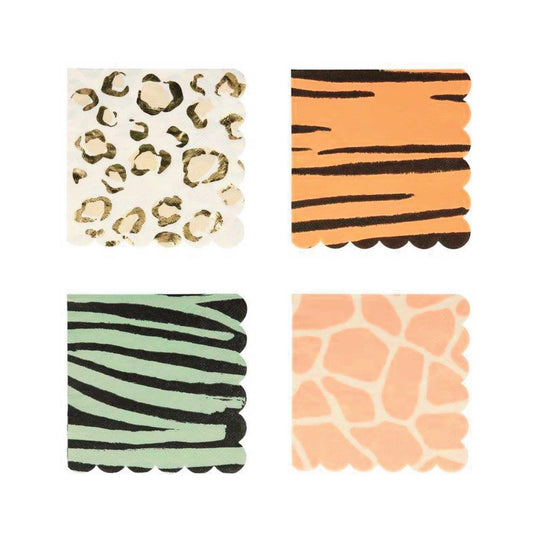 Safari Animal Print Small Napkins