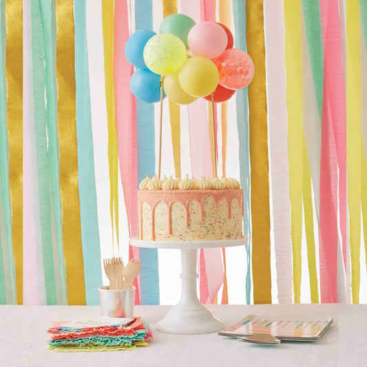 Rainbow Balloon Cake Topper Kit