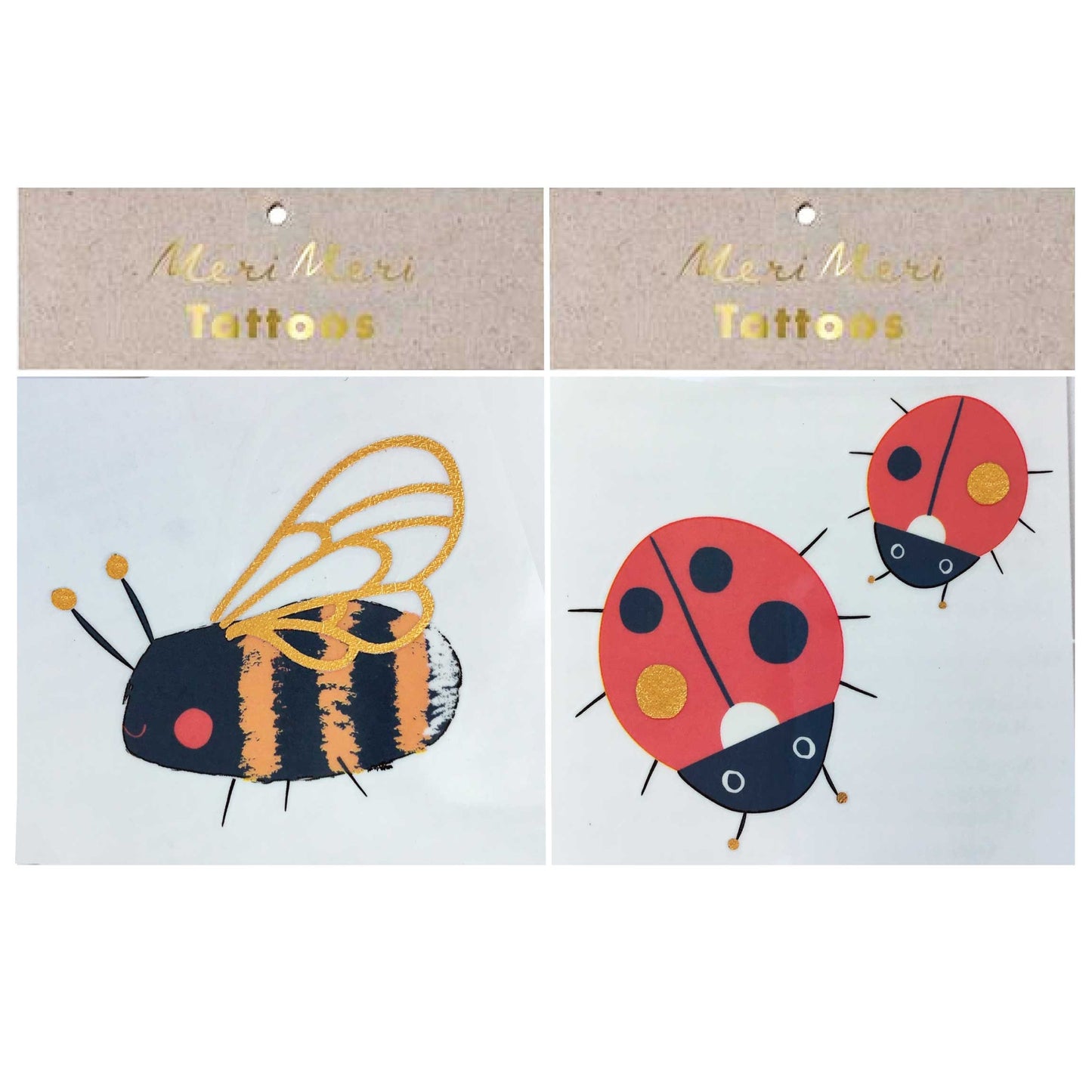 Bee and Ladybug Tattoos