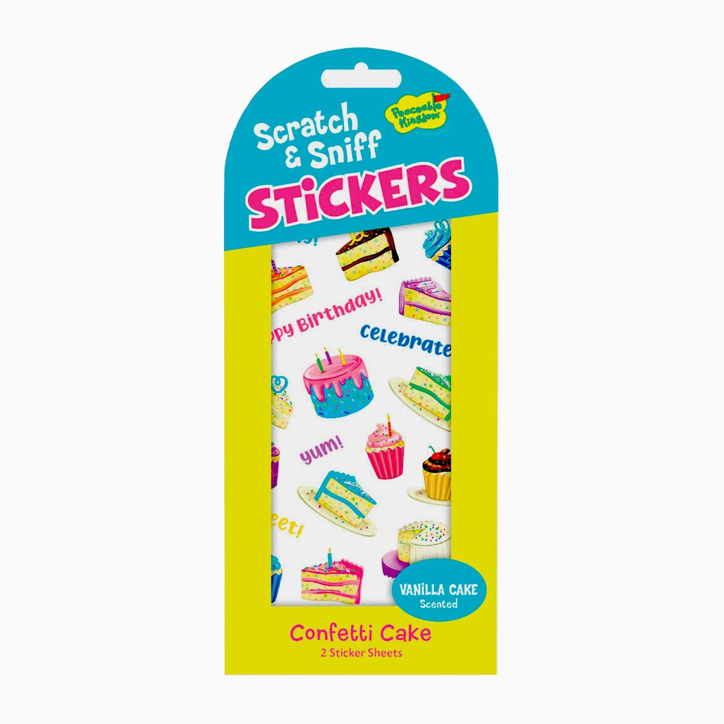 Sticker Confetti Cake Scratch and Sniff