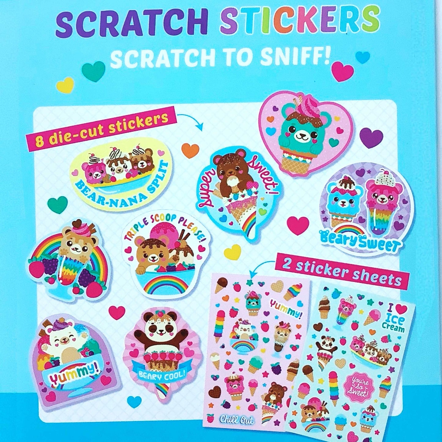 Beary Sweet Scented Stickers