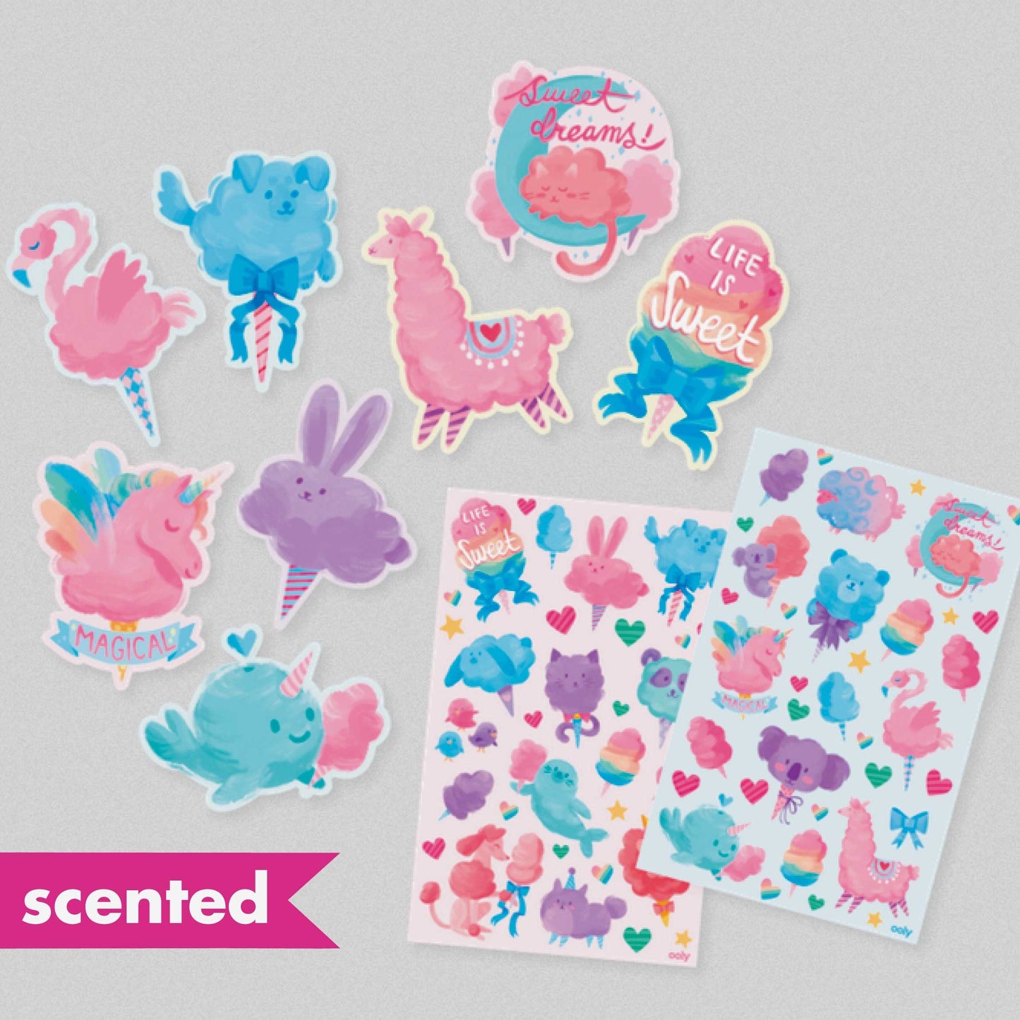 Cotton Candy Scented Stickers