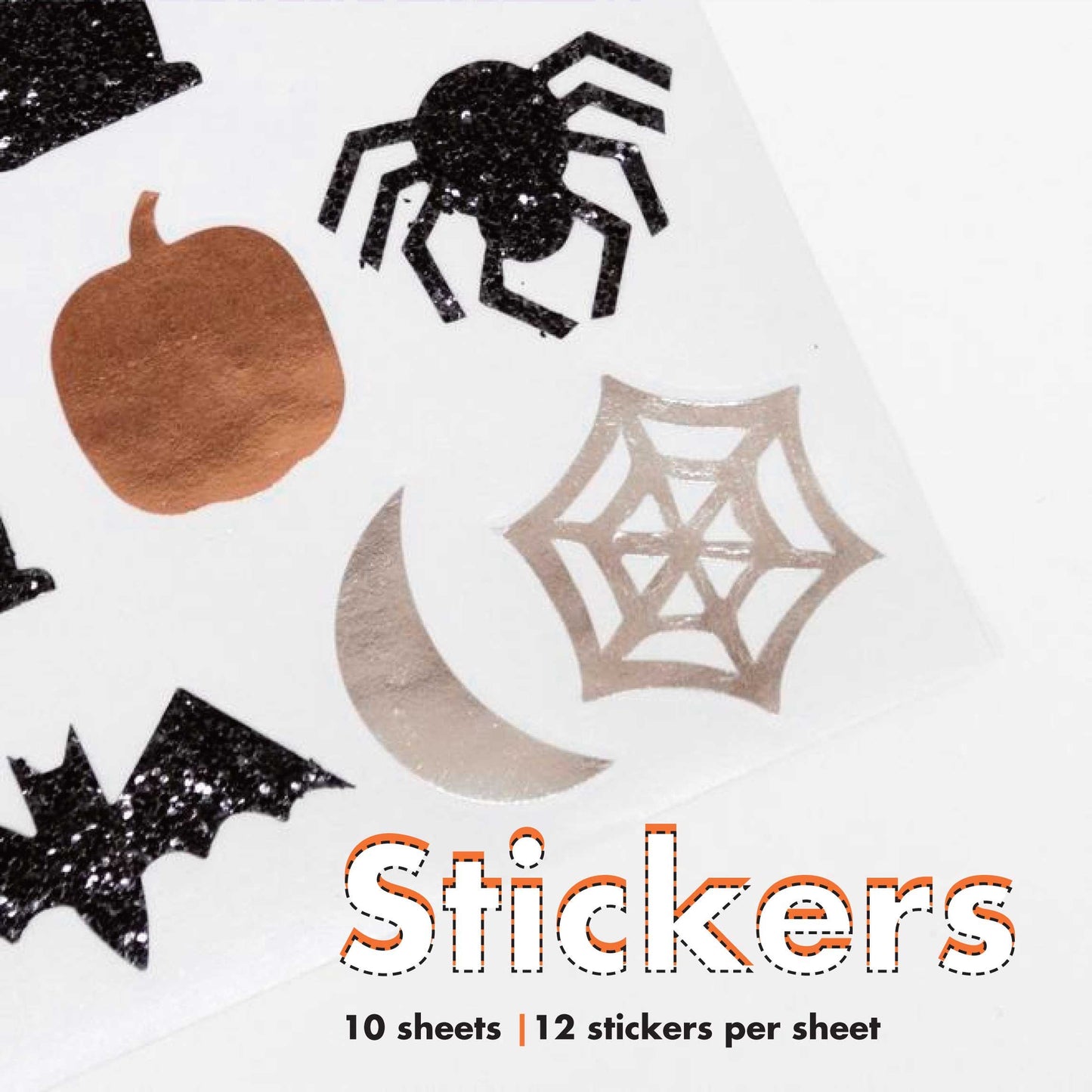 Glitter Halloween Sticker Sheets