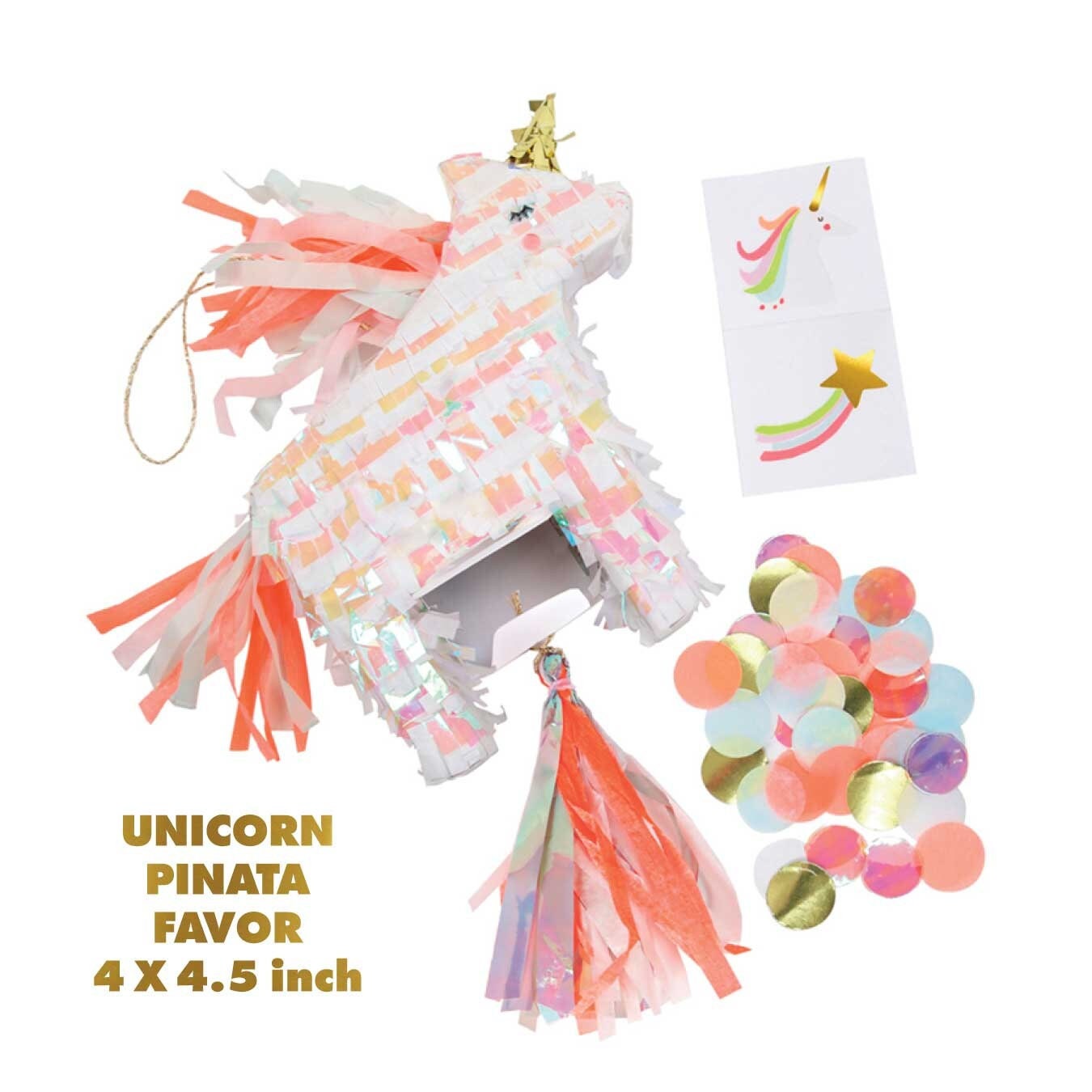 Unicorn Mini Piñata Favor Box