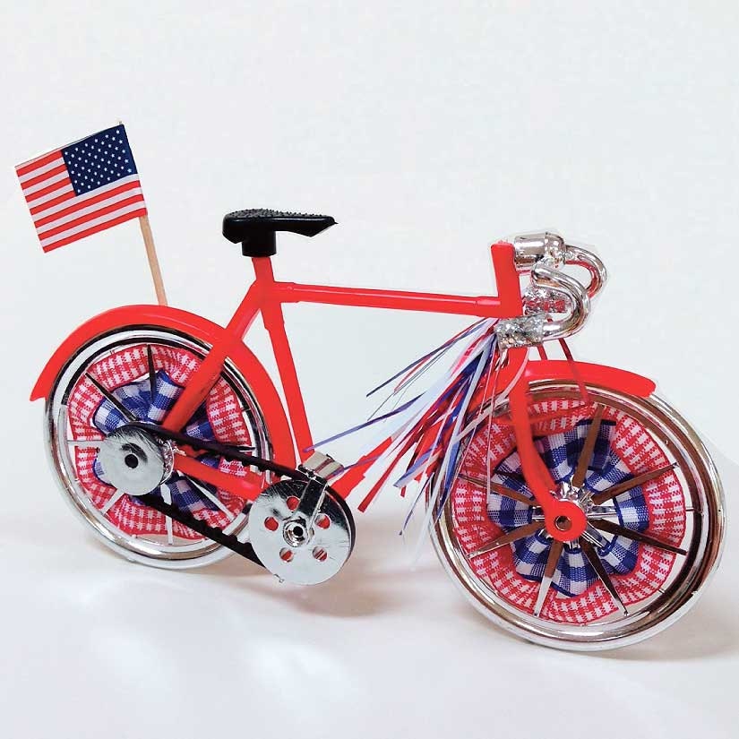 Red Bicycle Cake Topper