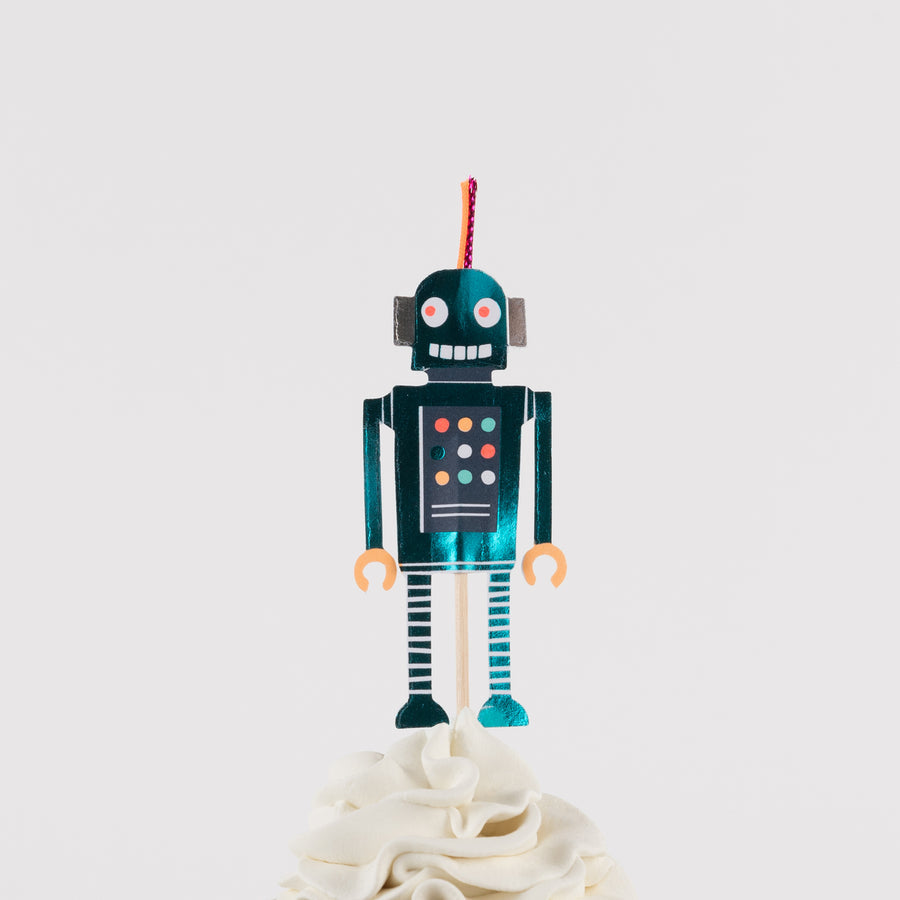 Meri Meri Robot Cake Topper