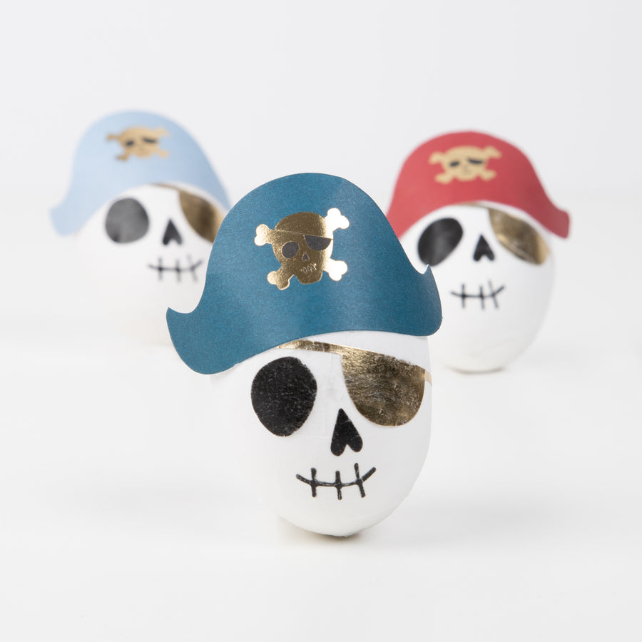 Pirate Skulls Surprise Balls x3