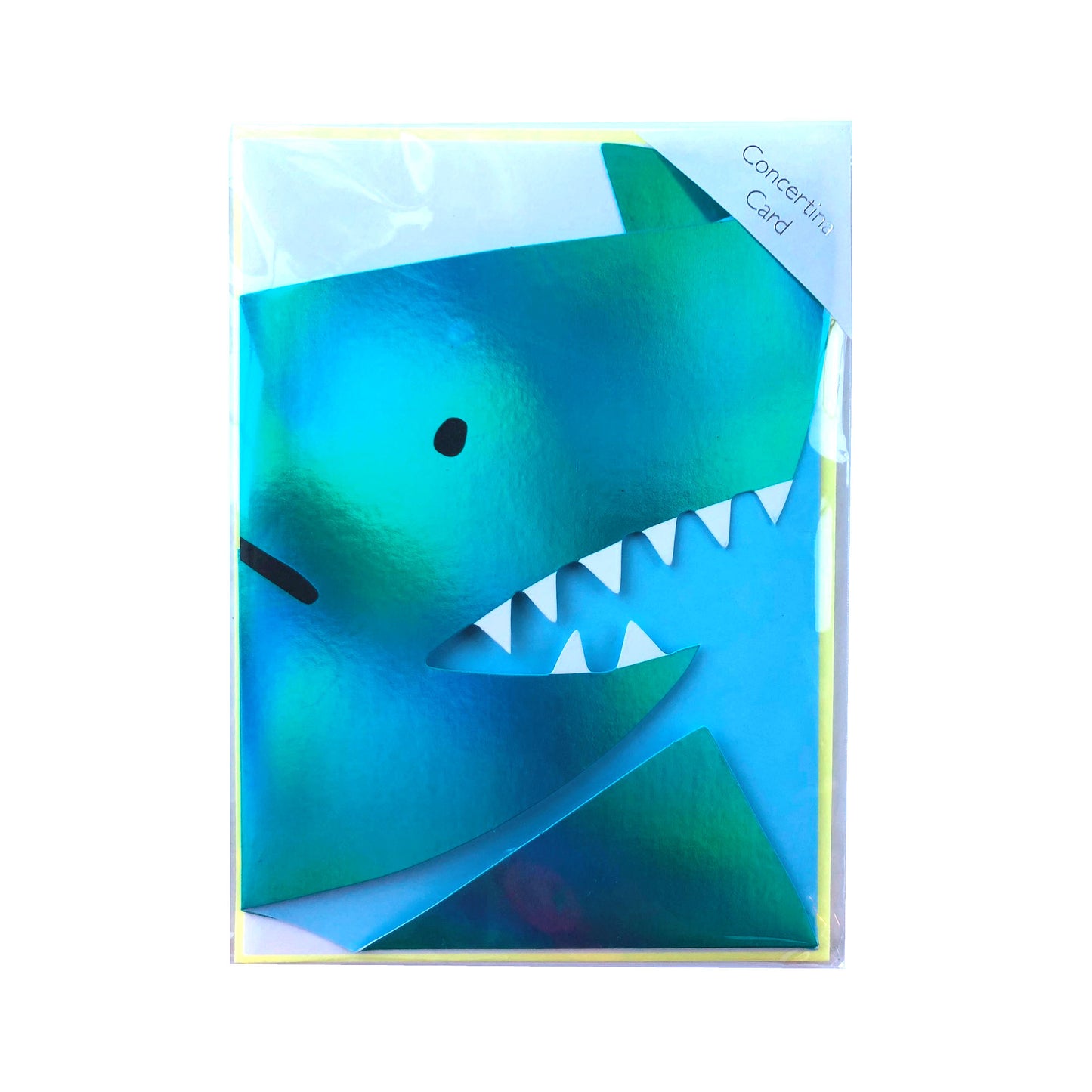 Metallic Shark Concertina Card